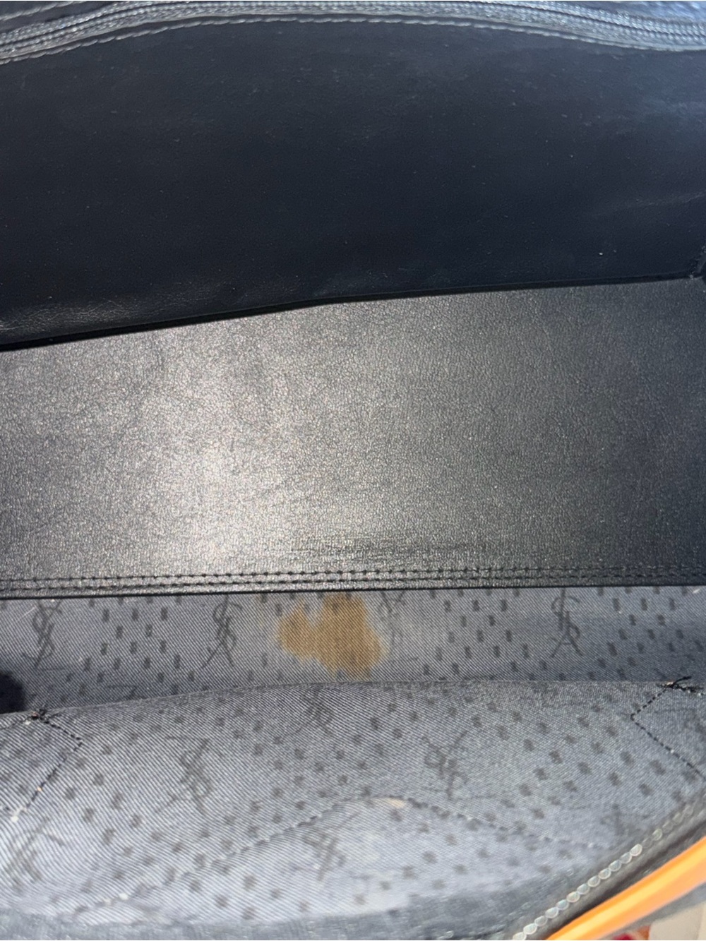 Vintage Yves Saint Laurent YSL Boston Travel Bag Black Woven Jacquard Leather - Picture 11 of 15